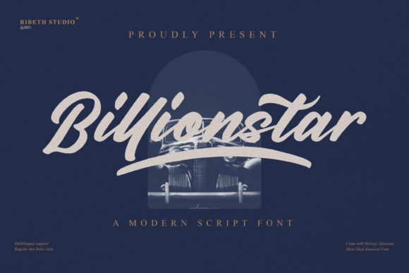 Billionstar: A Timeless Handwritten Font for Modern Design