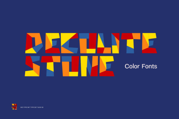 Decolite Stone: A Bold Color Font for Creative Projects