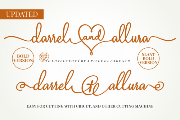 Discover the Elegance of Darrel Allura Bold Script