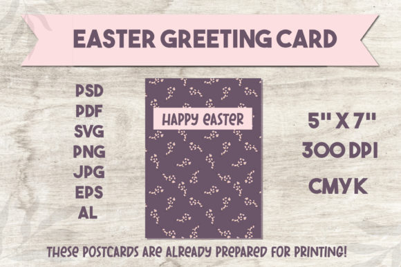 Easter Greeting Card. Printable Greeting