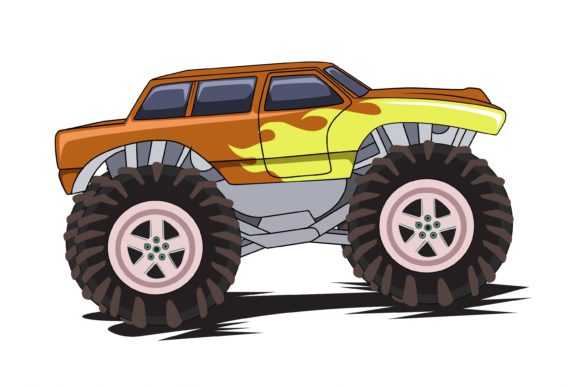 Monster Truck Mascot Logo: A Versatile Vector Graphic for Creative and Commercial Use