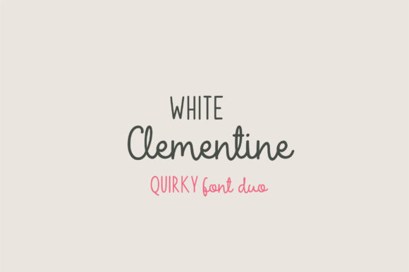 White Clementine: A Playful Duo Font for Creative Projects
