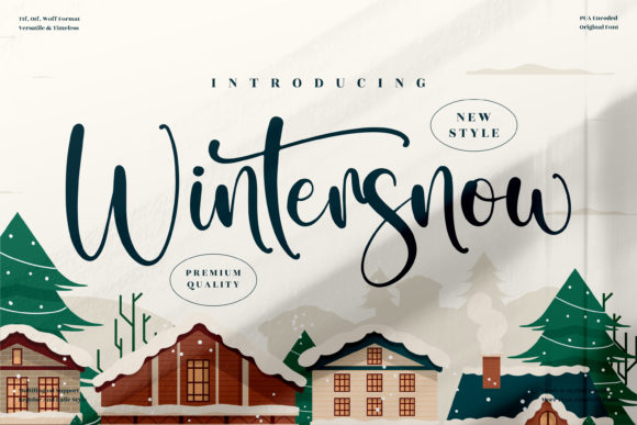 Wintersnow: Elevating Design with the Grace of Flowing Handwritten Typography